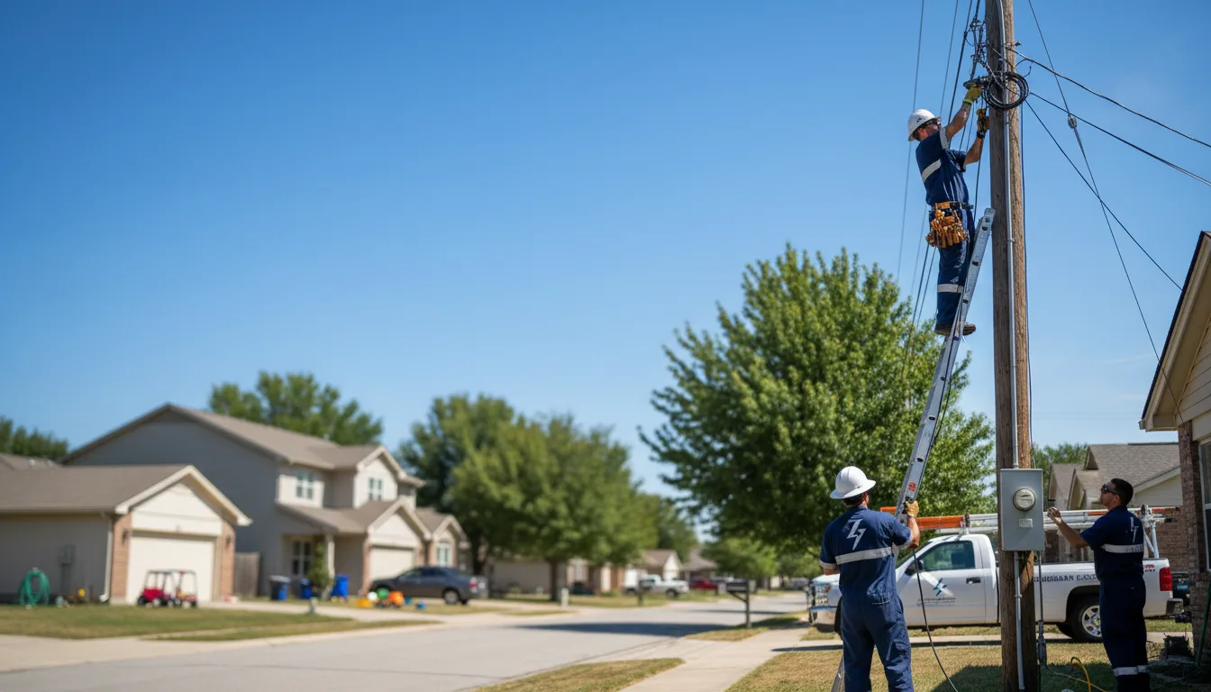 Residential electrician providing installation services in Winona, OH